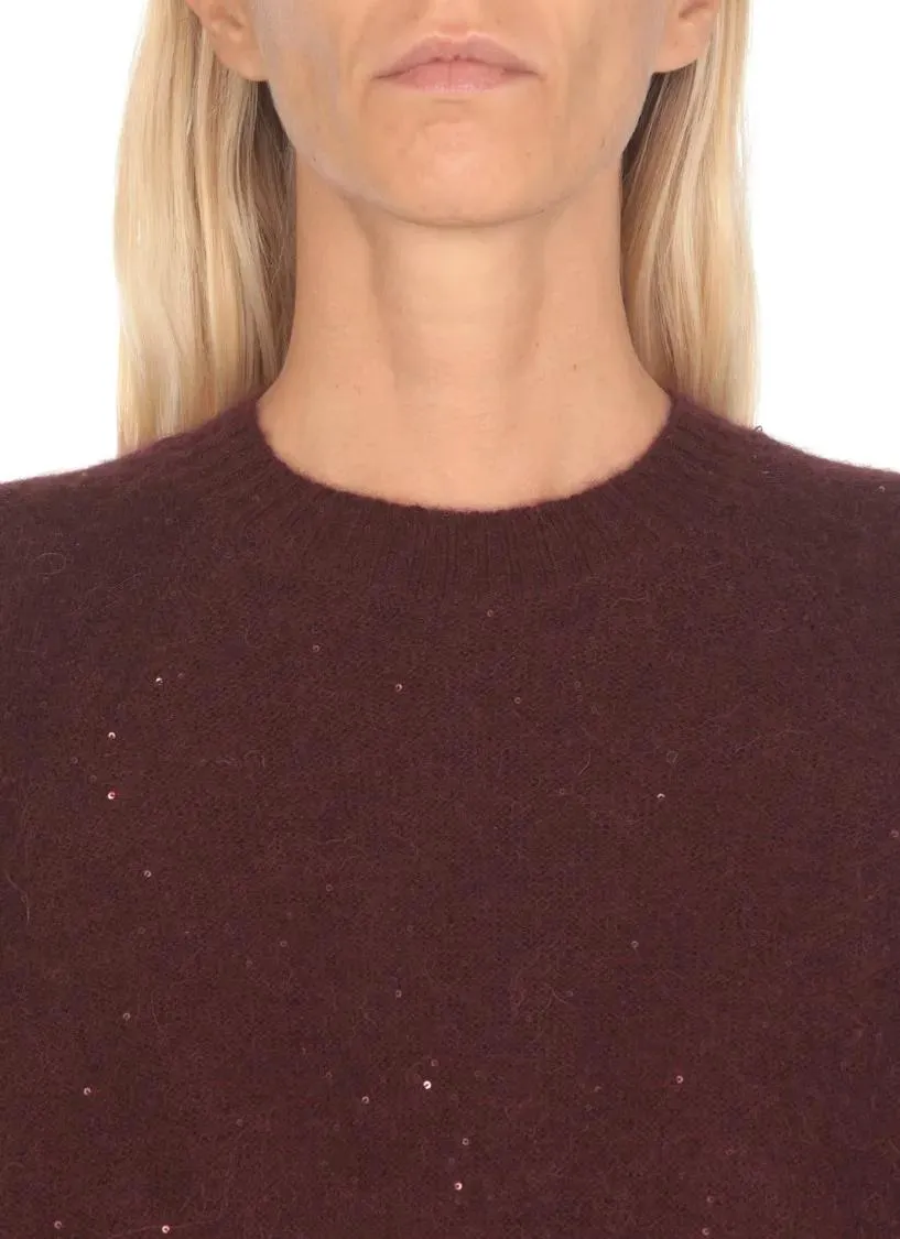   Fabiana Filippi  Bordeaux Wool Blendsweater Burgundy  Pullover 